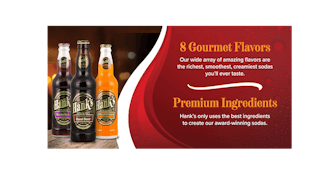 Hank's® Gourmet Soda-12 oz. Bottle