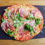 Prosciutto, Asparagus & Parmesan Pizza