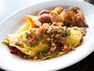 Cajun Omelette Breakfast