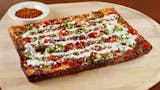 Fire House Special Detroit Style Pizza with Ranch Drizzle
