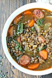 Spicy Sausage Lentil Soup