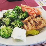 Butter Steamed Broccoli with Grilled Chicken & Feta Cheese