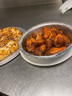 Large One Topping Pizza, 10 Wings Special