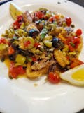 Fried Calamari with Cherry Peppers & Olives
