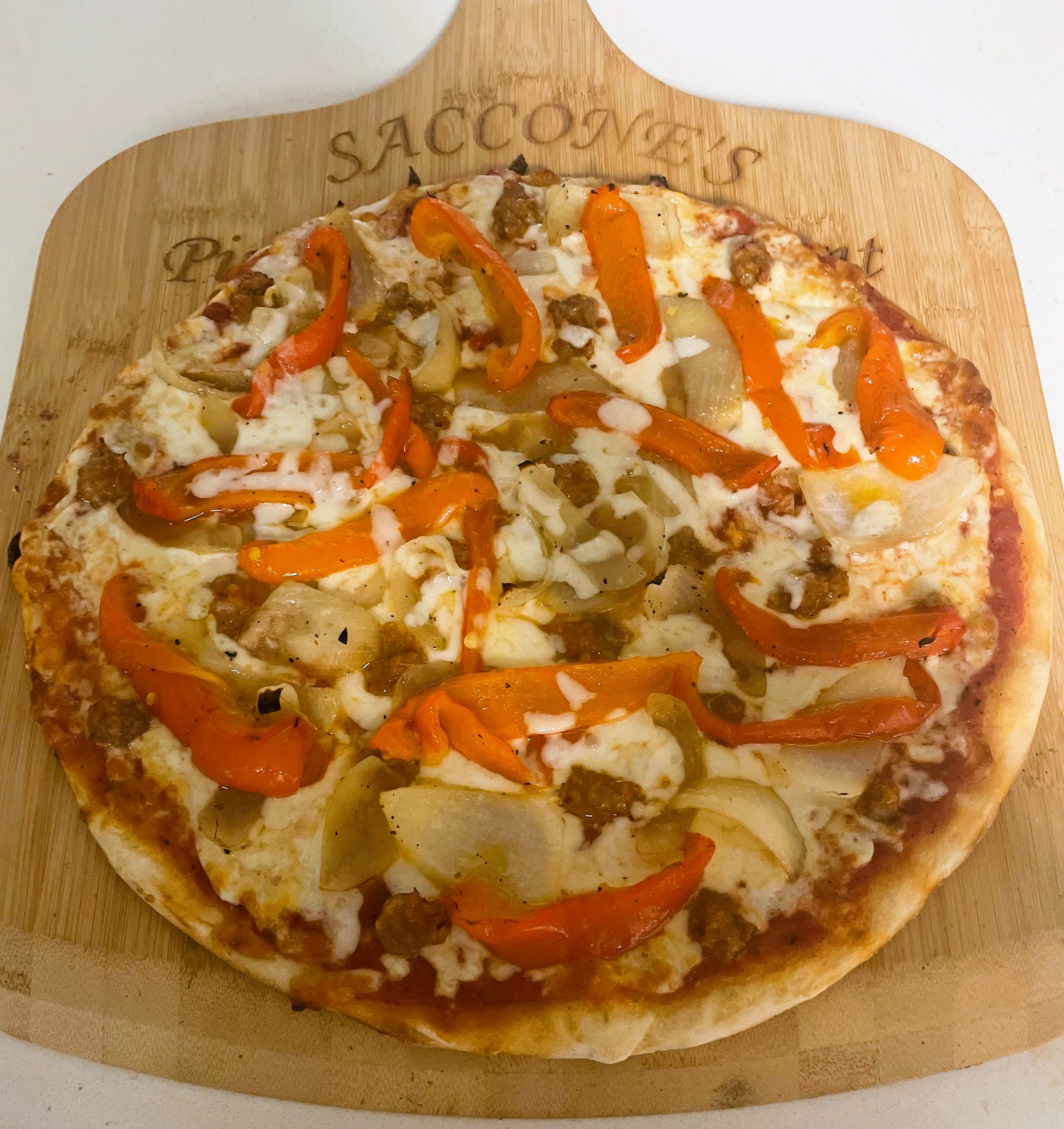Sausage, Onion & Peppers Pizza