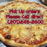 Pick Up orders Call (201) 245-2600 - NYC  Round Cheese Pizza