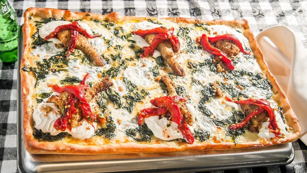 Order Angie Whole Pizza - 8 Slices food online from Nonnas 1977 Bell Blvd store, Queens on bringmethat.com