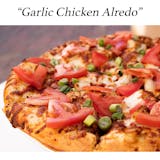 Garlic Chicken Alfredo Pizza
