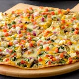 Thin Crust Gourmet Vegetarian Pizza