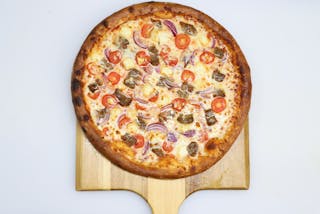 2 Medium 12" Cheese Pizza with One Topping  Each - $21.99