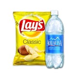 Combo Up Chips & Bottled Water (Aquafina)