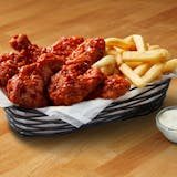 Chicken Wings with Fries Basket