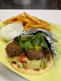Falafel Sandwich with Fries