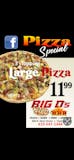 Large 3 Toppings Pizza Special