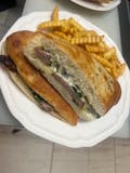 The Grilled Sausage & Spinach Focaccia Sandwich