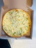 Broccoli & Chicken Alfredo Pizza