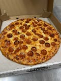 New York Style Cheese & Traditional Cheese & 1 Topping Pizza