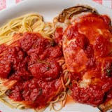 Eggplant Parmigiana & Spaghetti