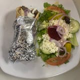 Gyro Sandwich & Greek Salad