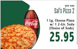 One Large Cheese Pizza & 2 Liter Soda Special