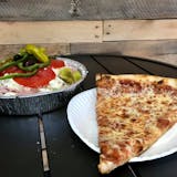 Cheese Pizza Slice & Mini Greek Salad Lunch