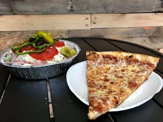 Cheese Pizza Slice & Mini Greek Salad Lunch