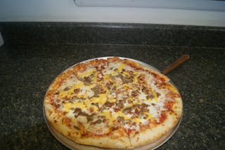 Bacon Cheese Burger Pizza