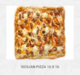 Plain Sicilian Cheese Pizza