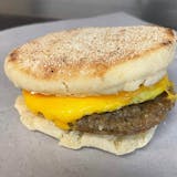 Sausage, Egg & Cheese On Muffin Breakfast