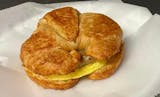 Sausage, Egg & Cheese On Croissant Breakfast