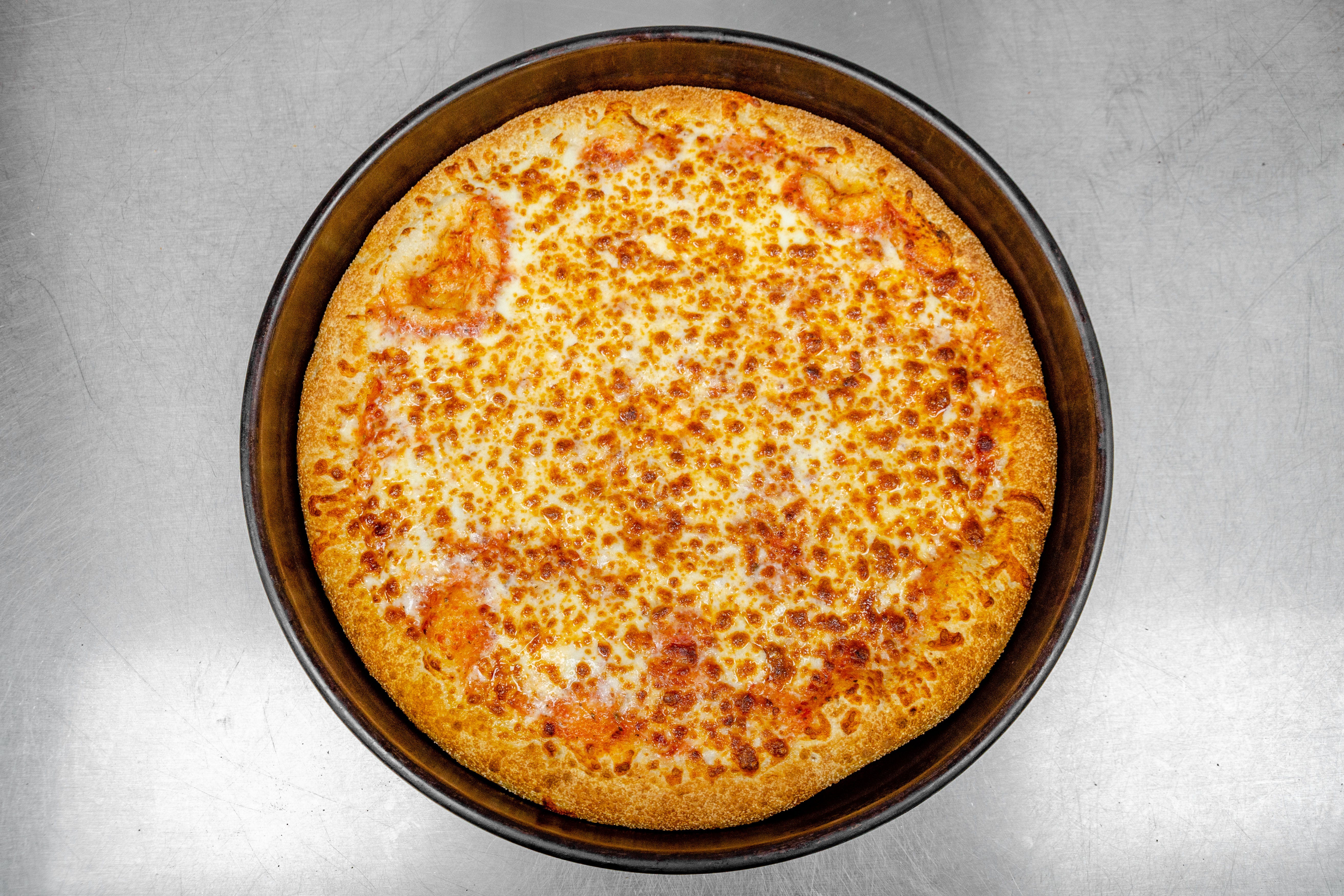 Order 1. Cheese Pizza - Large 14'' food online from Little Cheers Pizza store, Queens on bringmethat.com