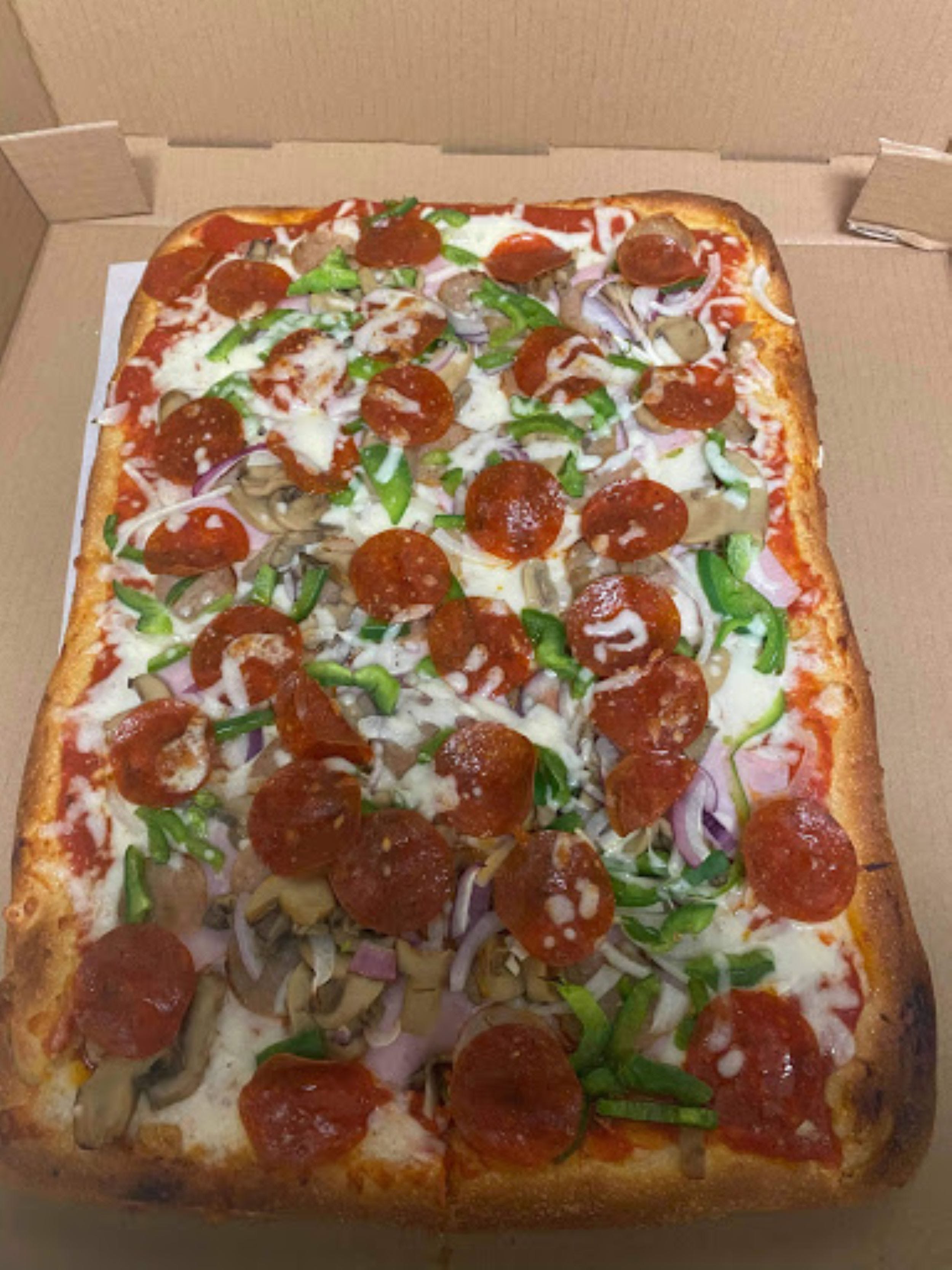 Special Deluxe Sicilian Pizza