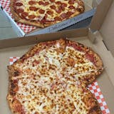 Large Heart Shaped Cheese Pizza