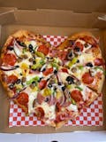 Large Heart Shaped Veggie Pizza