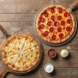 Two Medium Pizzas with One Topping