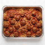 #13 Spaghetti with Meat Sauce & 20 Meatballs Catering