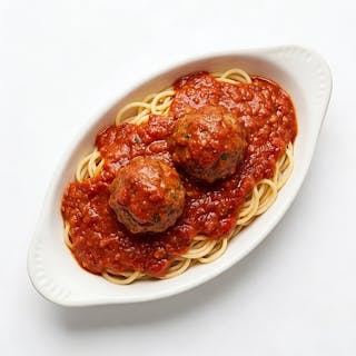 Spaghetti with Two Meatballs