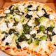 White, Spinach & Broccoli Pizza