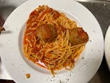 Pasta with Two Meatballs