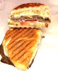 Asiago Steak Panini Focaccia Sandwich