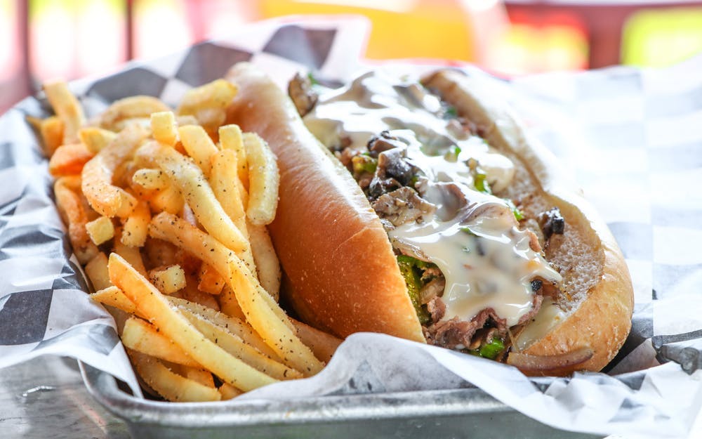 Order Philly Steak Handhelds - Sandwich food online from Center Court Pizza & Brew store, League City on bringmethat.com