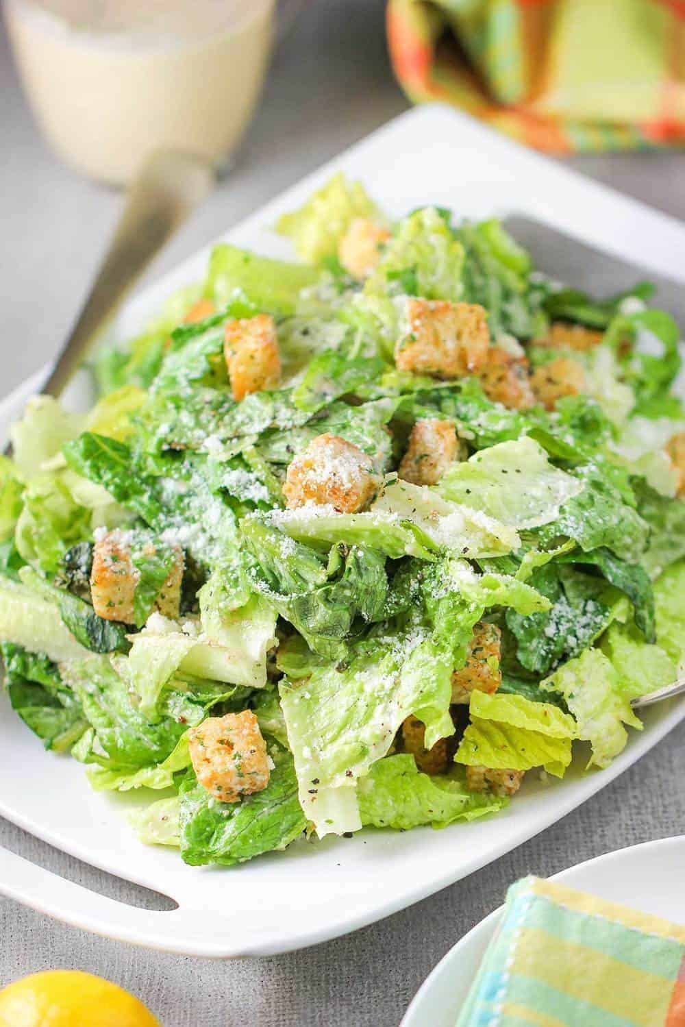 Order Chicken Caesar Salad - Medium food online from Rosetta Pizza store, Nesquehoning on bringmethat.com