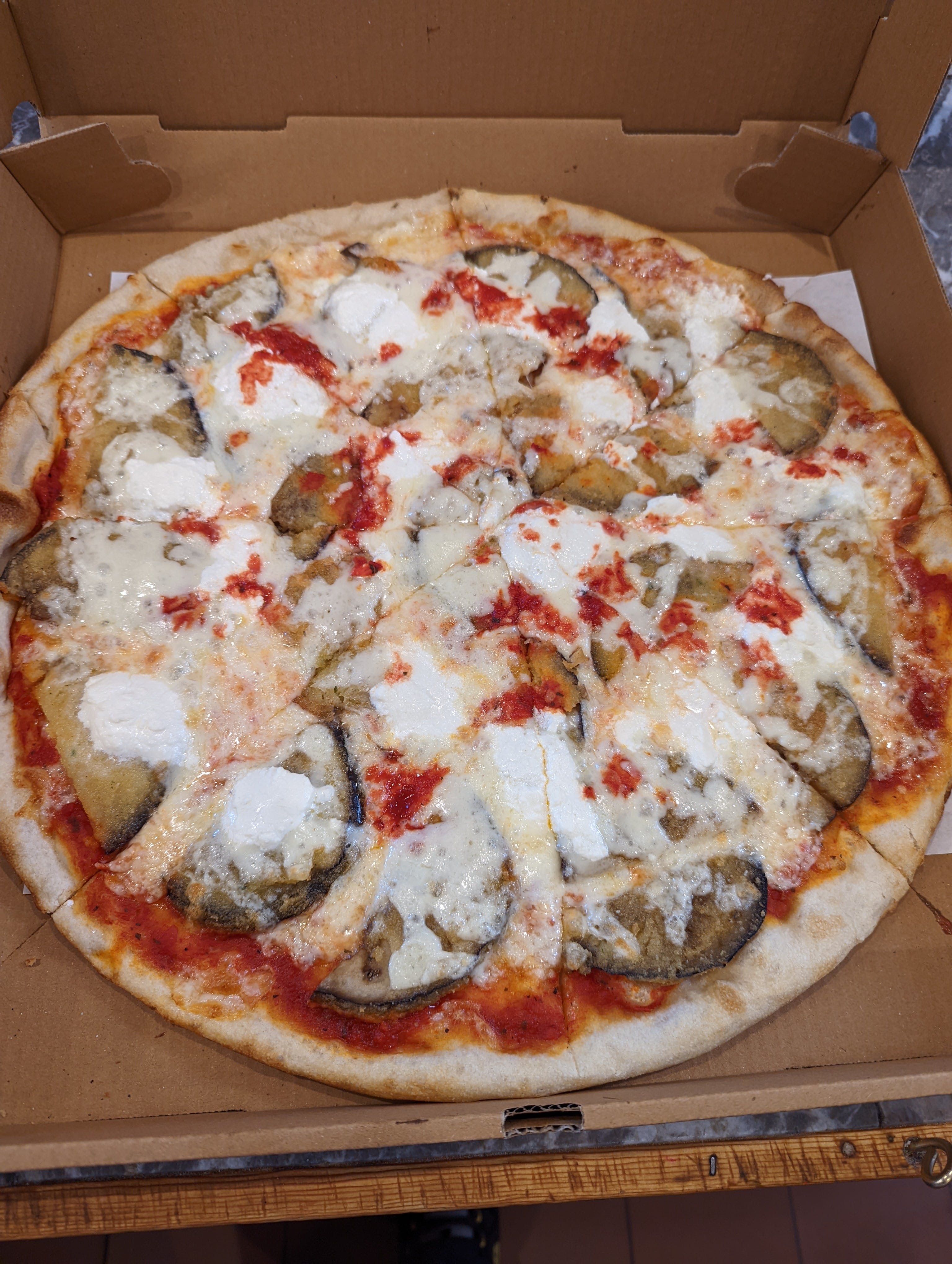Eggplant Rollatini Pizza