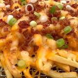 Bacon Loaded Fries with Melted Cheese