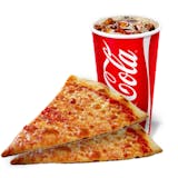 Two Cheese Pizza Slices & Drink Combo