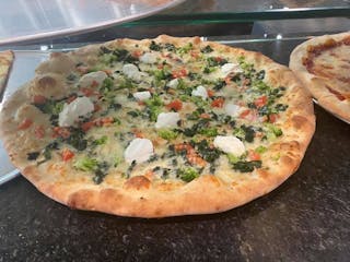 White Combo Pizza