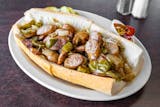 Sausage, Green Peppers & Onions Sandwich