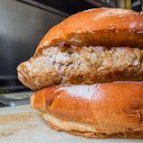 Homemade Ground Turkey Burger & Fries