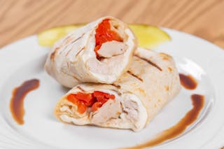 Chicken, Roasted Peppers & Fresh Mozz Wrap