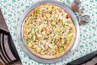 Grilled Chicken Caesar Salad Pan Pizza
